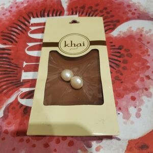 KHAI Freshwater Pearl Earring Studs BNIB